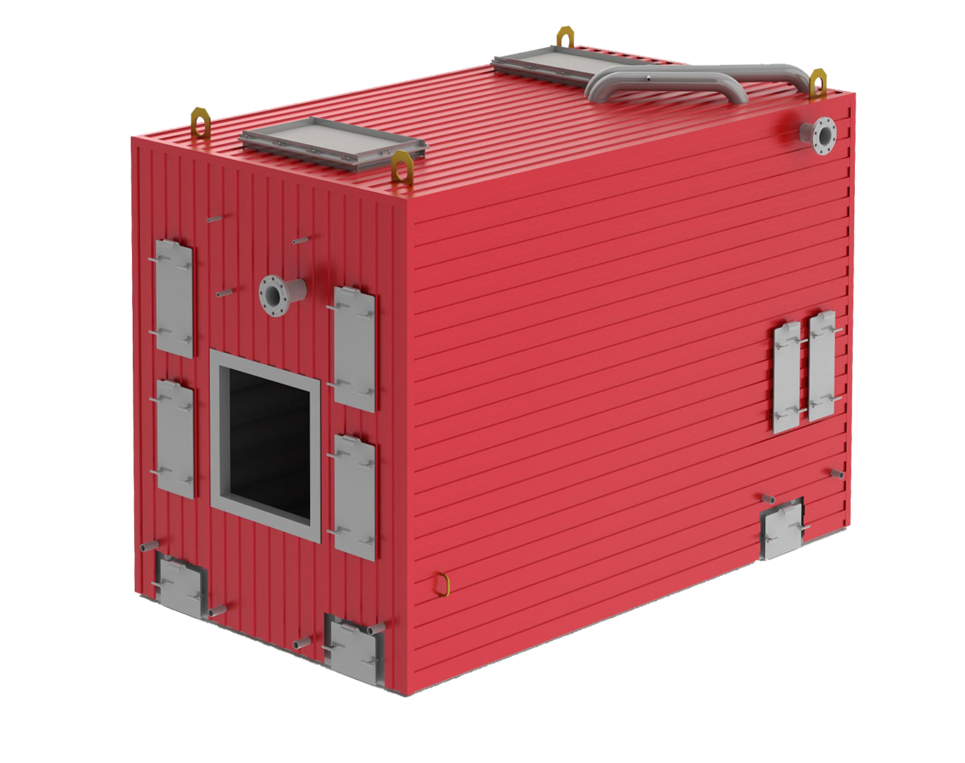 Котел водогрейный в легкой обмуровке на стальной раме ARCUS SOLIDA-1740 ГМ (КВа-1,74 ГМ) 